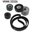 SKF Keilrippenriemensatz VKMA 33316