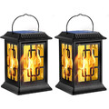 2X LED Solar Laterne Gartenleuchte Gartenlampe Solarleuchte Solarlampe Terrasse