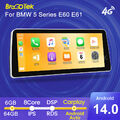 Android 14 Autoradio 12.3" IPS Screen Carplay GPS Navi Für BMW 5er E60 E61 E63