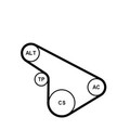 Keilrippenriemensatz CONTINENTAL CTAM 5PK1212K1 für OPEL ASTRA CORSA ZAFIRA GTC
