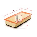 Luftfilter SOFIMA S 0080 A für ALFA ROMEO 147 (937) GT (937) Filtereinsatz