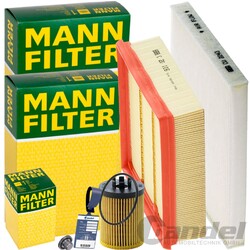 MANN FILTER INSPEKTIONSPAKET passend für OPEL CORSA D 1.0+1.2+1.4 60-90 PS