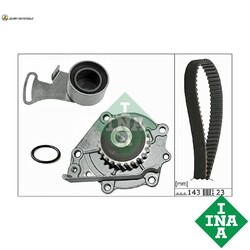 WASSERPUMPE + ZAHNRIEMENSATZ 530 0242 30 FÜR FSO MG MGF ROVER 45 100/METRO 25
