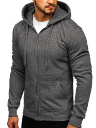 Kapuzenpullover Sweatjacke Hoodie Sweatshirt Pullover Pulli Herren BOLF Basic