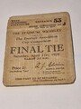 TICKET STUB - BLACKBURN ROVERS V HUDDERSFIELD TOWN - FA CUP FINALE 1928 - WEMBLEY
