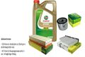 INSPEKTIONSKIT FILTER CASTROL 5L ÖL 5W30 für VW Sharan 7N1 7N2 1.4 TSI