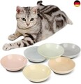Katzen Futternapf Fressnapf Katze Keramik - Katzennapf Set mit Antirutsch Matte