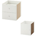 Kallax Ikea Regal Einsatz mit Schublade / Einsatz mit Tür 33x33 weiß Basic