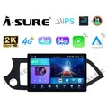 13"4+64GB Android14 Carplay Autoradio 2K GPS Navi BT Für KIA Picanto 2011-2016