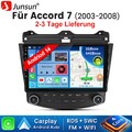 Für Honda Accord 7 VII 2003-2007 Android 14.0 Autoradio GPS Navi DAB+ Carplay BT