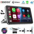 8-Kern 10.1" Drehbarer Bildschirm Android 14 Autoradio 4G-LTE 6+128G GPS Navi BT