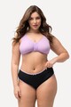 Ulla Popken Damen große Größen Midislips 5er Pack farbige Kanten 827454