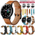 Echtes Leder Armband für Samsung Galaxy Watch 4 42mm 46 mm Active 1 2 Gear S2 S3