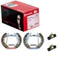 BREMBO BREMSBACKEN SATZ HINTEN passend für AUDI 80 90 SEAT CORDOBA IBIZA SKODA F