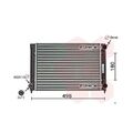 1x Kühler, Motorkühlung VAN WEZEL 58002040 passend für VW