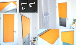 Thermo Rollo Verdunkelungsrollo Klemmfix Verdunklungsrollo Seitenzug Klemmrollo