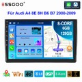 Für Audi A4 2000-2008 S4 8E 8H B6 B7 Auto Carplay Autoradio Android 128G 8-Kern