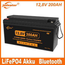 jsdsolar 12V 100Ah LiFePO4 Batterie Lithium Wohnmobil Akku BMS Neu Grade A Zelle