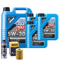 Motoröl 5W30 LIQUI MOLY Longtime Hightech 8L+HENGST Ölfilter +Spülung