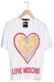 LOVE MOSCHINO T-Shirt Damen Shirt Kurzärmliges Oberteil Gr. EU 36 Weiß #coka82h