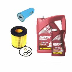 Inspektionspaket  Ölfilter SH4792L  + 6 Liter Mannol Energy Combi LL +  Geschenk