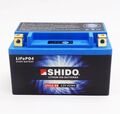 Shido LTX12-BS Lithium Ionen Batterie 12V LiFePO4 Motorrad Roller ATV (YTX12-BS)