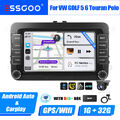 Autoradio Android 13 DAB+ Carplay GPS Nav Kam 1+32G Für VW GOLF 5 Touran Polo T5