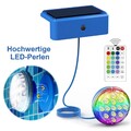 Solar Poolbeleuchtung Unterwasser Licht RGB LED Teichbeleuchtung + Fernbedienung