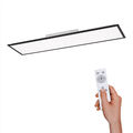 LED Panel Schwarz Deckenleuchte CCT Fernbedienung Dimmbar 120x30cm Memory Büro
