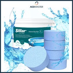 Sillar 3kg Multitabs Chlortabletten 200g Sillar Blue 11in1 Desinfektion Pool