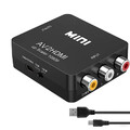 RCA auf HDMI Konverter, 1080P RCA Composite CVBS AV zu HDMI Video Audio Adapter