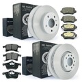 4x Bremsscheiben + Bremsbeläge vorne + hinten für Opel Astra H Zafira B 5-Loch