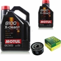 MOTUL 6 L 5W-30 MOTOR-ÖL+MANN-FILTER für Nissan Tiida Schrägheck C11 1.5 dCi