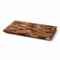 Continenta Schneidebrett Stirnholz Küchenbrett Servierbrett Akazienholz 54x29 cm