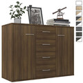 Kommode Sideboard mit 4 Schubladen & 2 Türen Mehrzweckschrank Wohnzimmerschrank