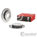 2X BREMBO BREMSSCHEIBEN 250mm VOLL HINTEN PASSEND FÜR MITSUBISHI COLT SMART