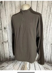 THE NORTH FACE Herren 1/2 Zip Fleecejacke Größe XL Oberteil 44” / 46” Brustumfang Grau