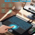 Touchpad Beleuchtete Tastatur Maus für Samsung Galaxy Tab A9+ A8 A7 S9 FE S8 S7