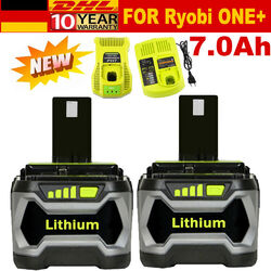 4X 7,0Ah Original Akku für RYOBI 18V One Plus Lithium RB18L50 P108 P109 Batterie