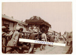 Foto chinesisches Begräbnis Sarg Peking 1910 Kolonie Zeit Beijing China !