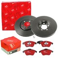 TRW BREMSSCHEIBEN 288mm + BELÄGE VORNE passend für VW POLO 6R 6C + AUDI A1 8X