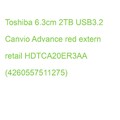Toshiba 6.3cm 2TB USB3.2 Canvio Advance red extern retail HDTCA20ER3AA (42605575