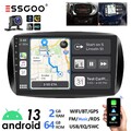 Für Mercedes Smart Forfour 453 Autoradio 64G Android 13 Carplay GPS Navi RDS KAM