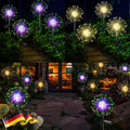 2/4X 200LED Solarleuchte Feuerwerk Licht Lichterkette Solarlampe Rasenlicht DIY