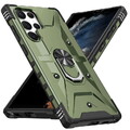 Panzer Schutz Hülle für Samsung S23 S22 Ultra S21 A54 A14 A53 Magnet Stand Case