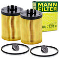 2x MANN Ölfilter + Ölablassschraube OPEL ASTRA G H CORSA B C D MERIVA HU712/8x