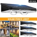 4x LED Solarleuchte Bodenstrahler Außen IP65 Gartenleuchten Garten Solarlampen
