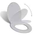 Toilettensitz Mit Absenkautomatik Weiß Oval Scharnier