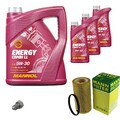 MANN-FILTER Ölfilter 8 L MANNOL 5W-30 Combi LL für VW Golf V 2.0 GTI EOS