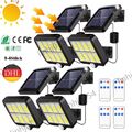 1-4xLED Solarleuchte Solarlampe mit Bewegungsmelder Außen Fluter Sensor Strahler